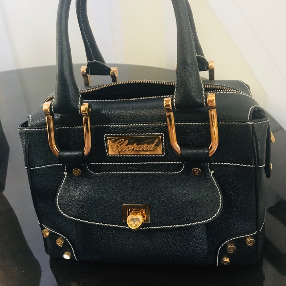 NWOT Chopard happy diamond leather bag new